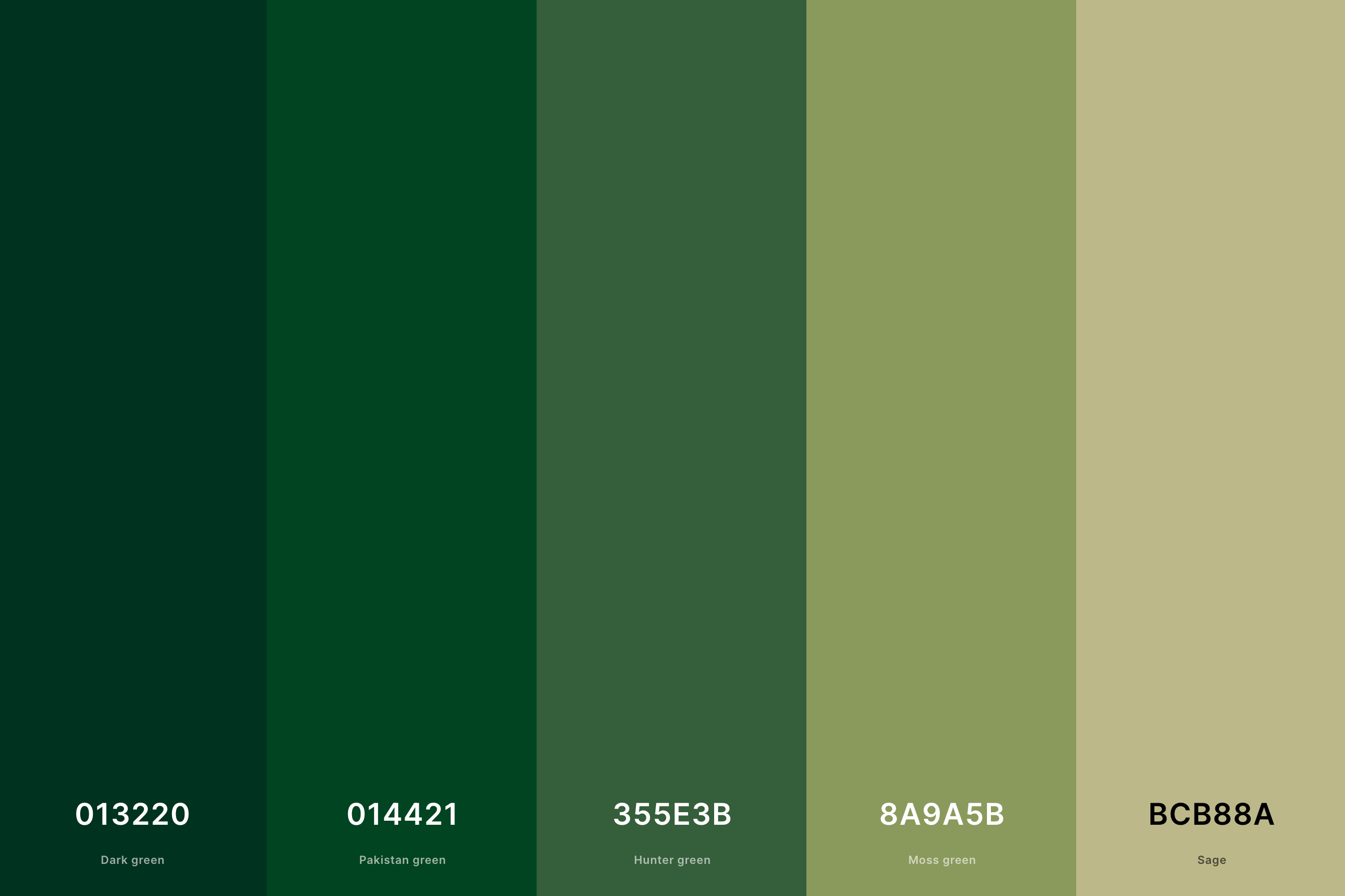 Luxury Green Paint Colours & Shades