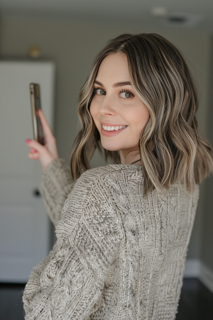 17. Medium Length Hair with Balayage Layers - Short Layered Haircuts