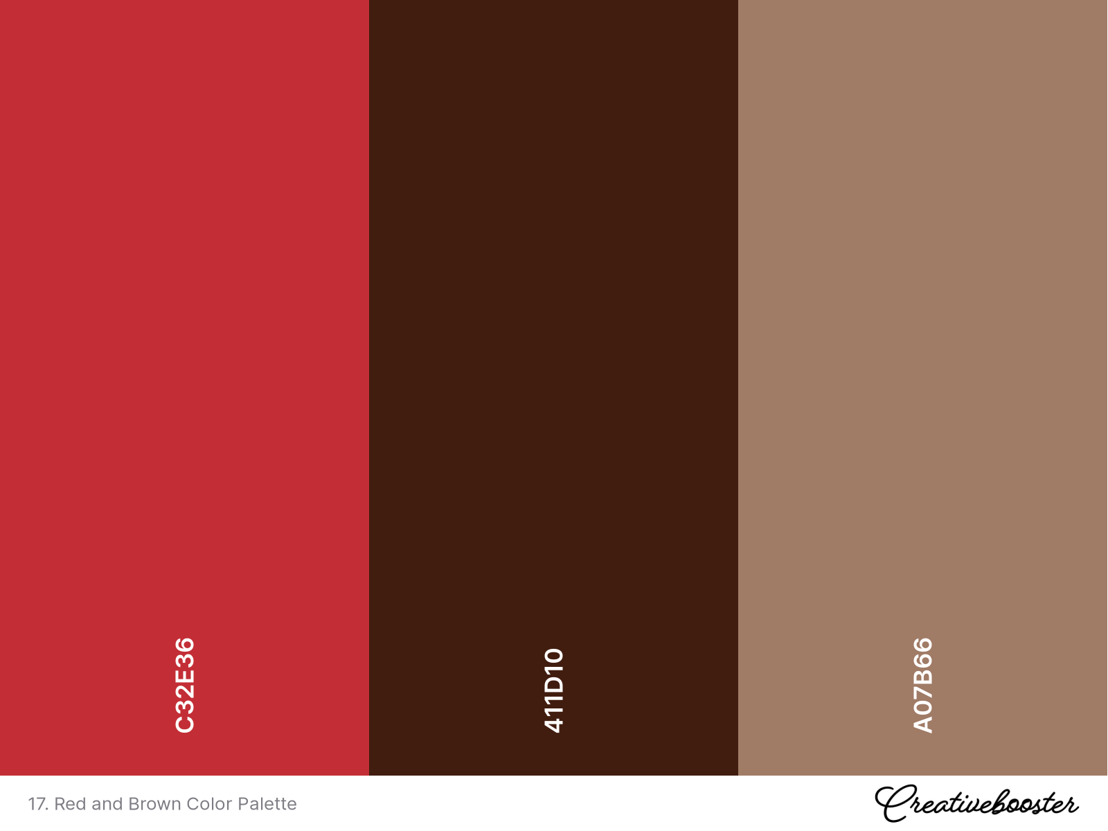 17. Red and Brown Color Palette