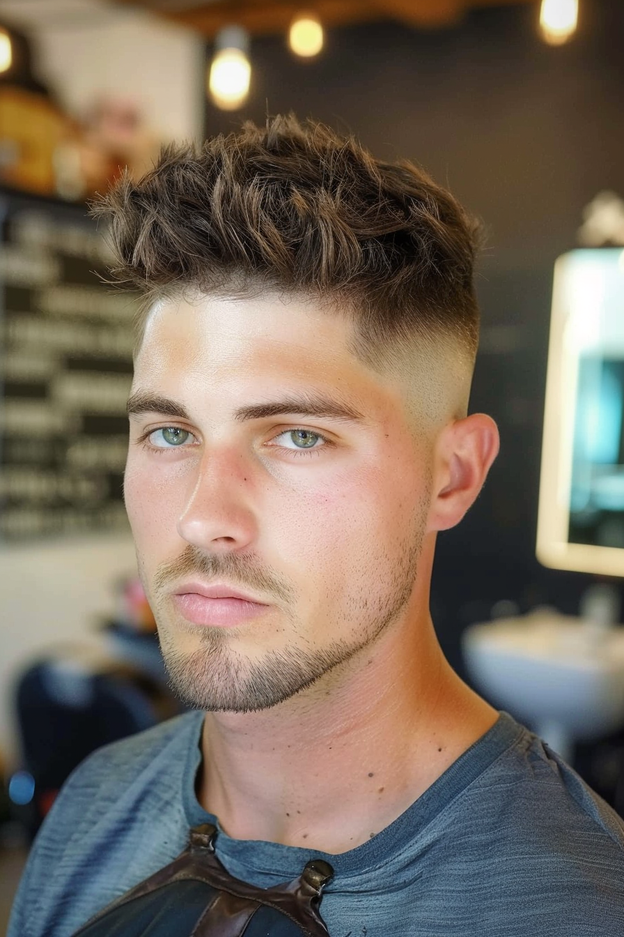 17. Short Spiky Hair (Best Haircuts For Men With Oval Face) - Best Haircuts For Men With Oval Face