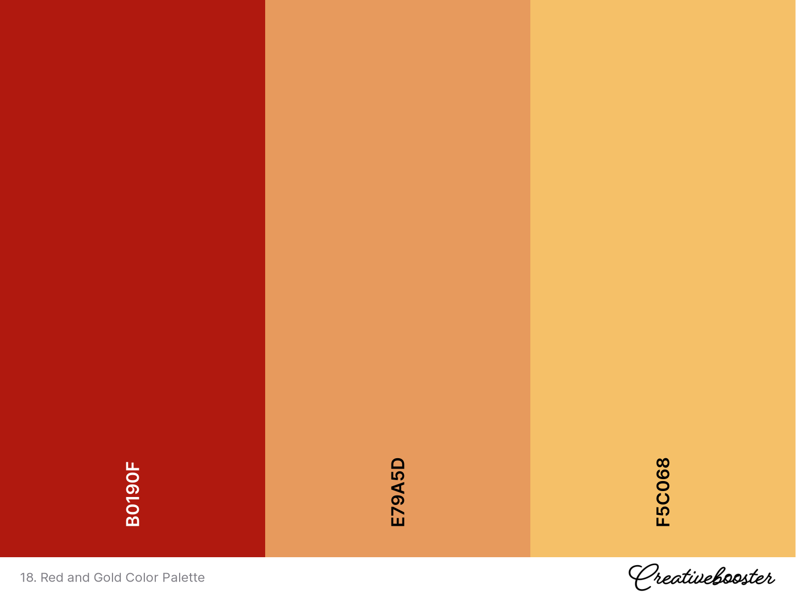 18. Red and Gold Color Palette