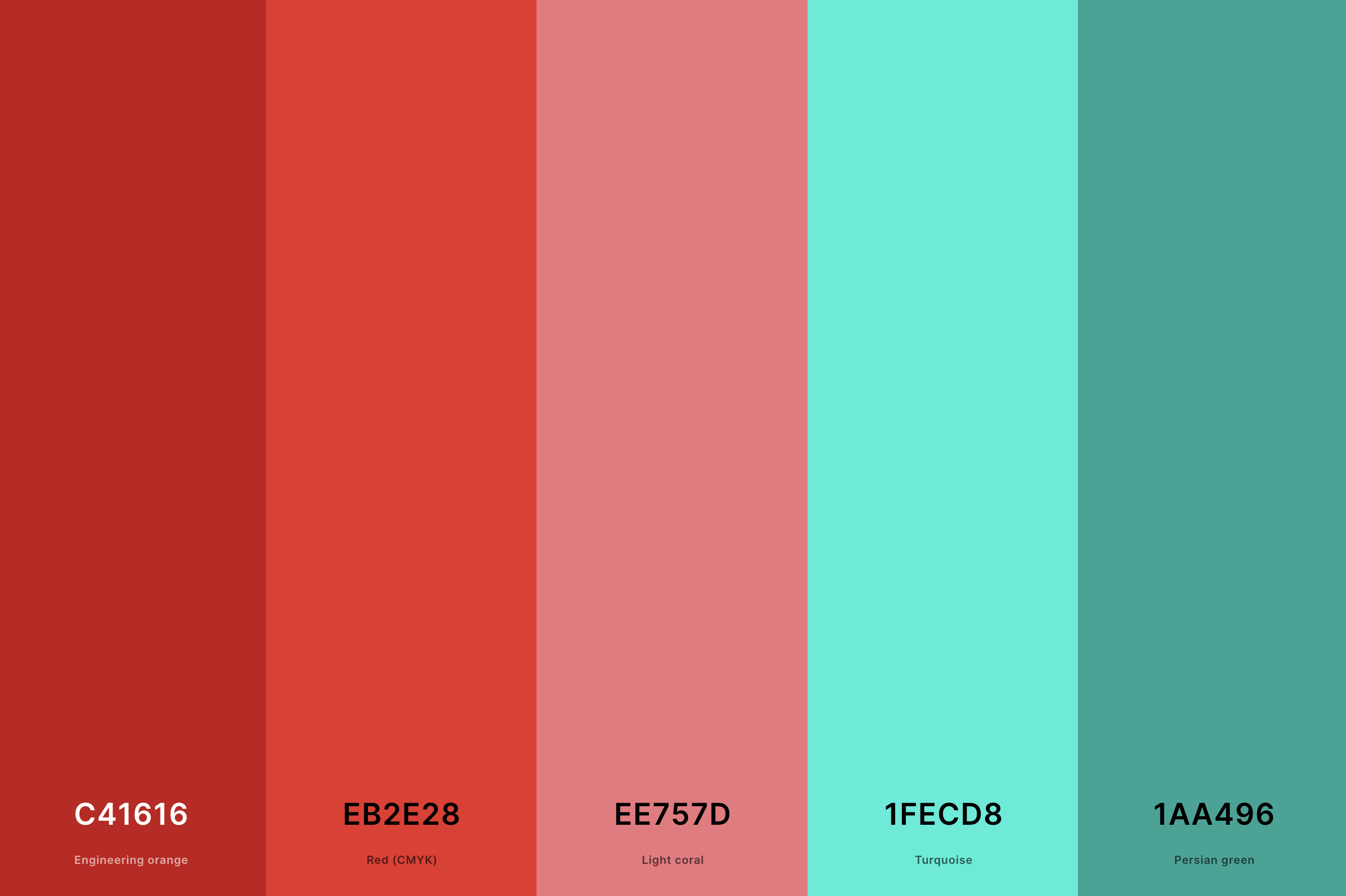 25+ Best Turquoise Color Palettes with Names and Hex Codes ...