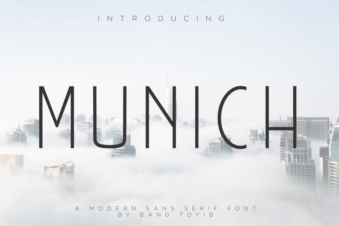 munich modern free sans serif font