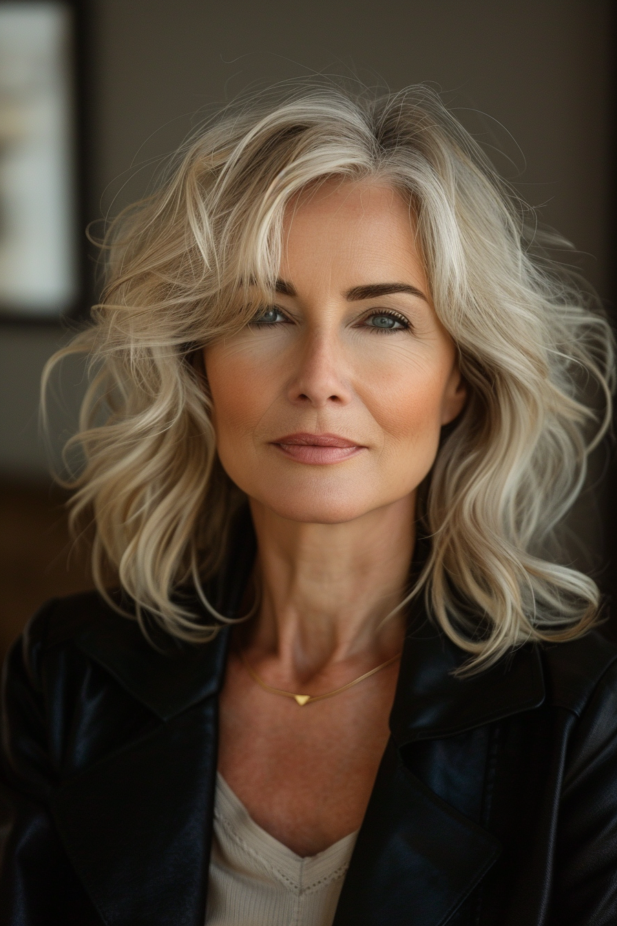 24. Volume-Boosting Layered Bob in Golden Blonde - Short Hairstyles For Women Over 60 With Fine Hair