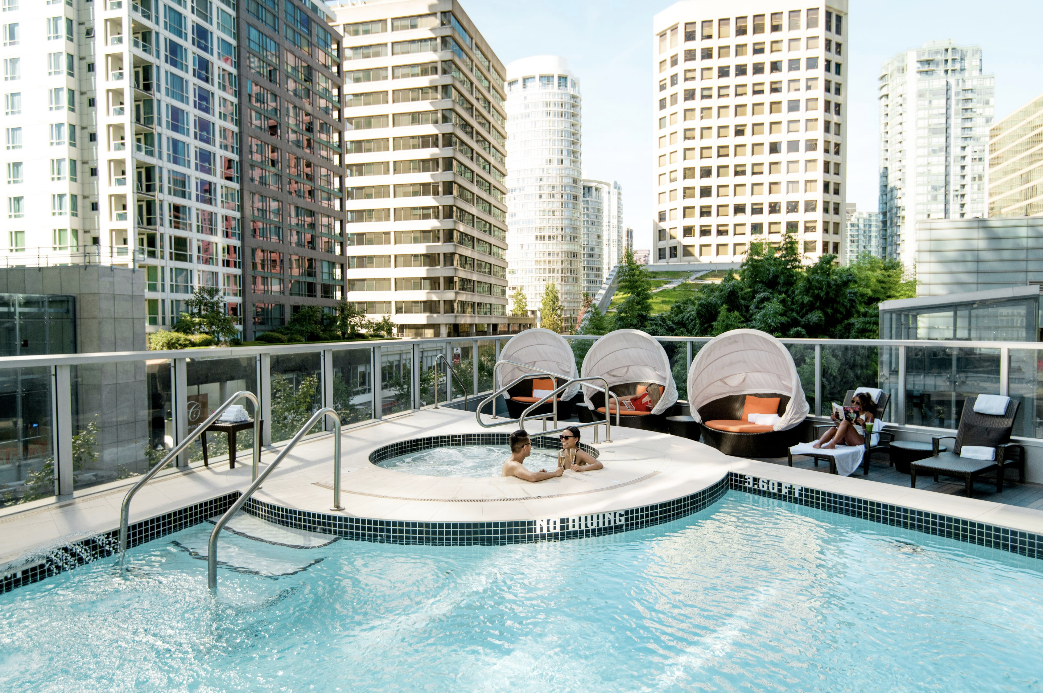 3. Shangri-La Vancouver - Outdoor pool, sun loungers