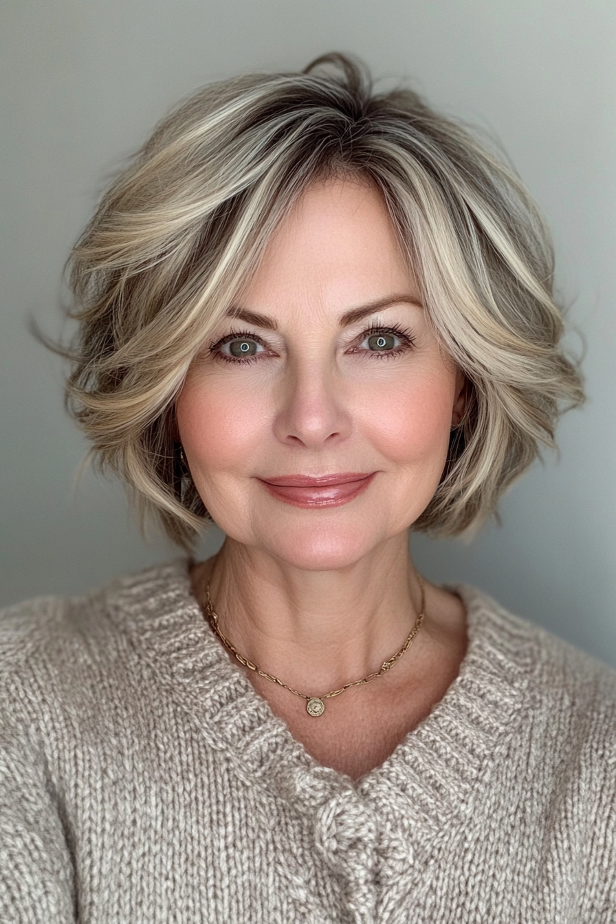 3. Soft Ash Blonde Shag (Short Haircuts For Women Over 50) - Short Haircuts For Women Over 50