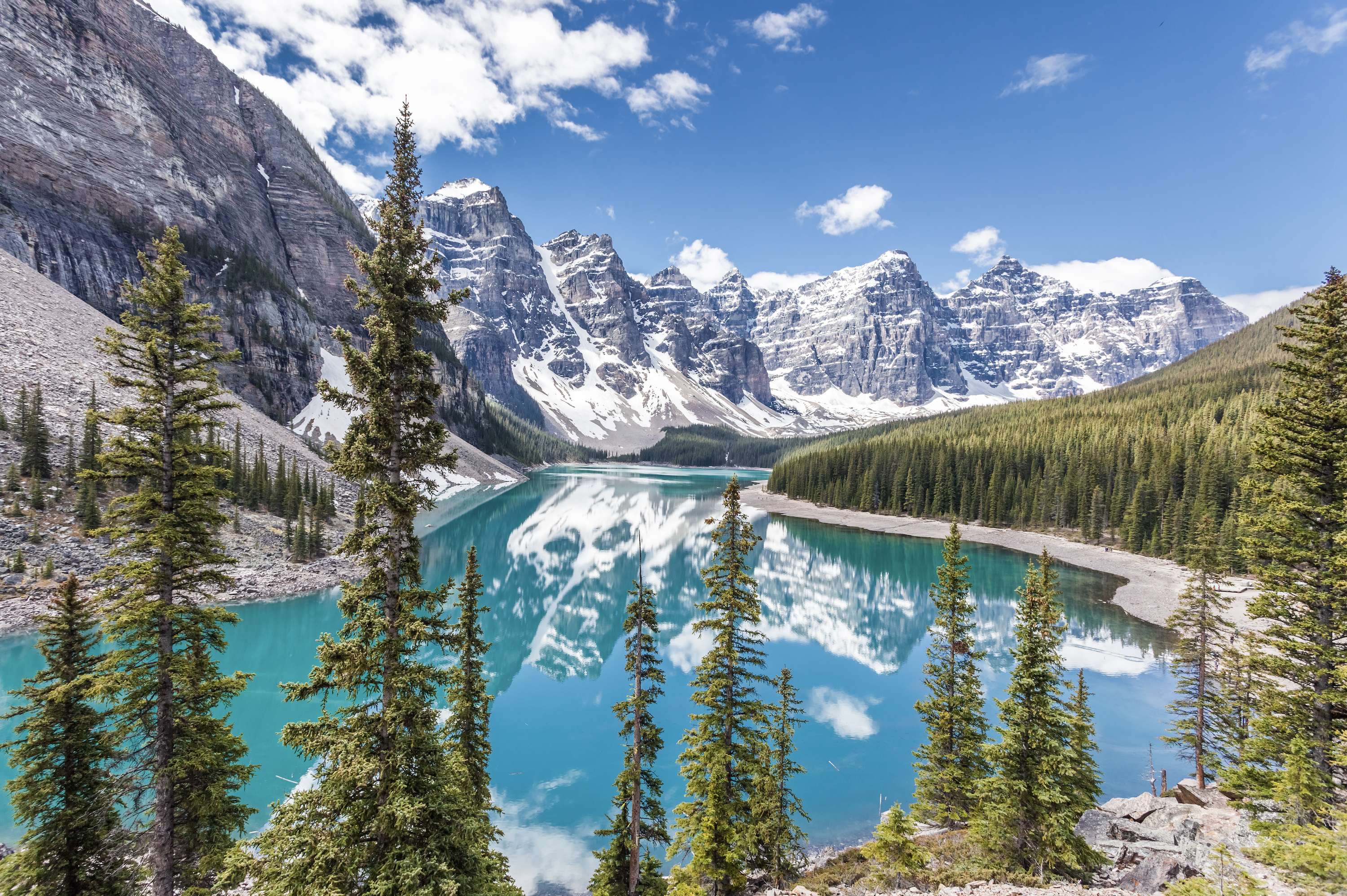 4. Inside Banff National Park - Best for Nature Lovers - Moraine lake in Banff National Park, Canadian Rockies, Canada.