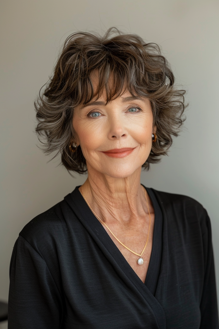 5. Curly Bob - Hairstyles For Women Over 70