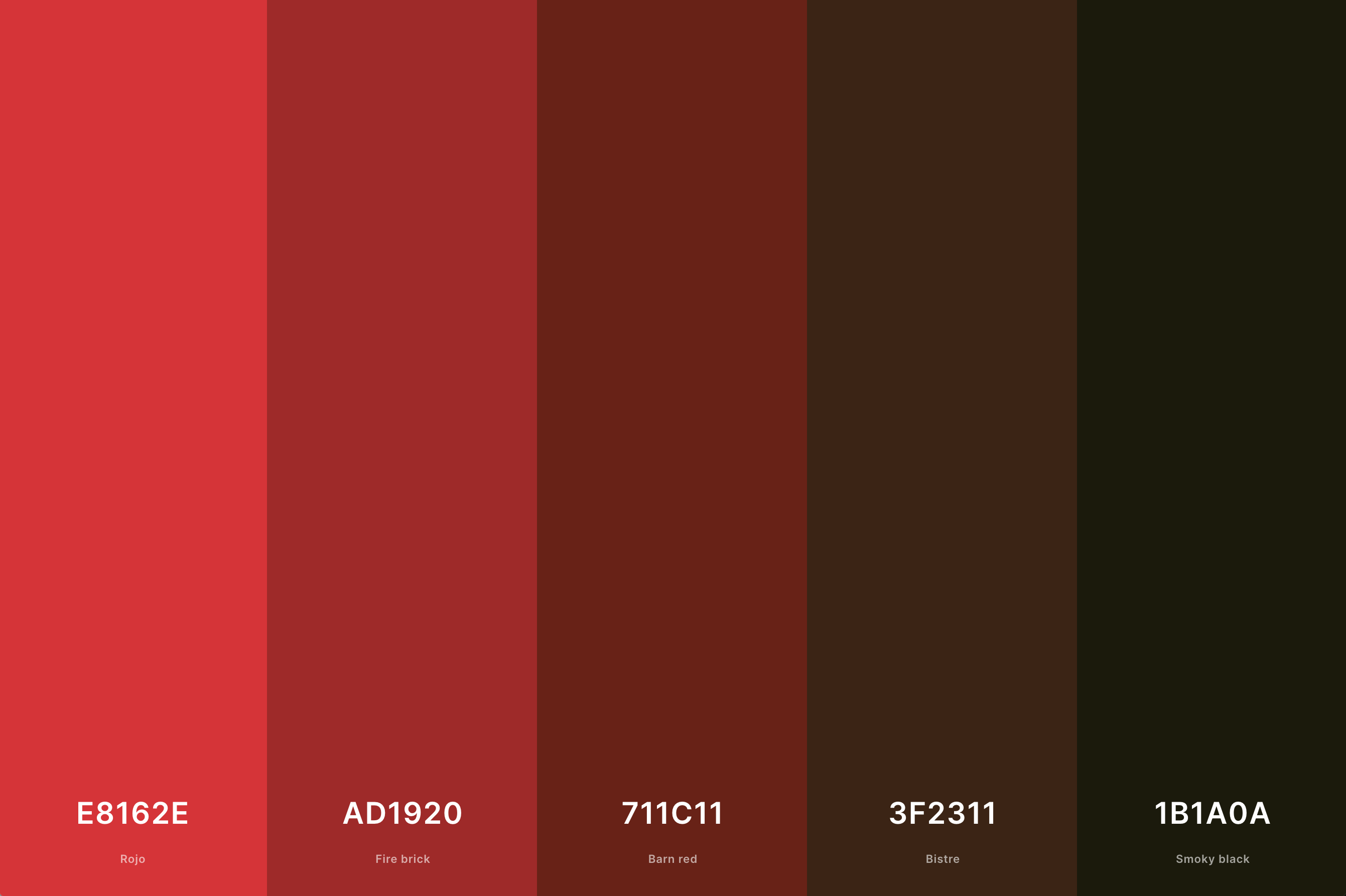 25+ Best Red Color Palettes with Names and Hex Codes – CreativeBooster