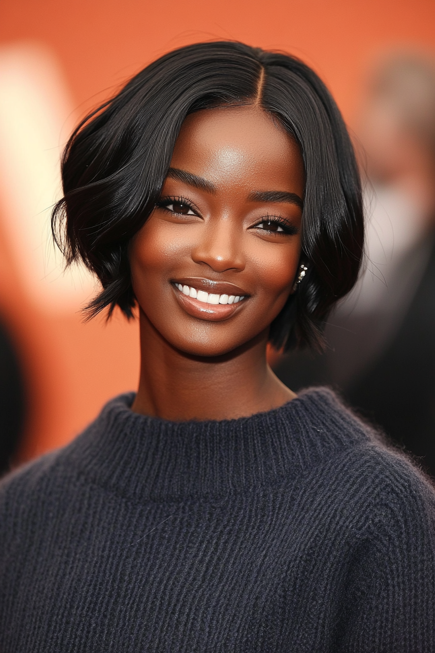 6. Short Relaxed Bob (Short Hairstyles For Black Women) - Short Hairstyles For Black Women