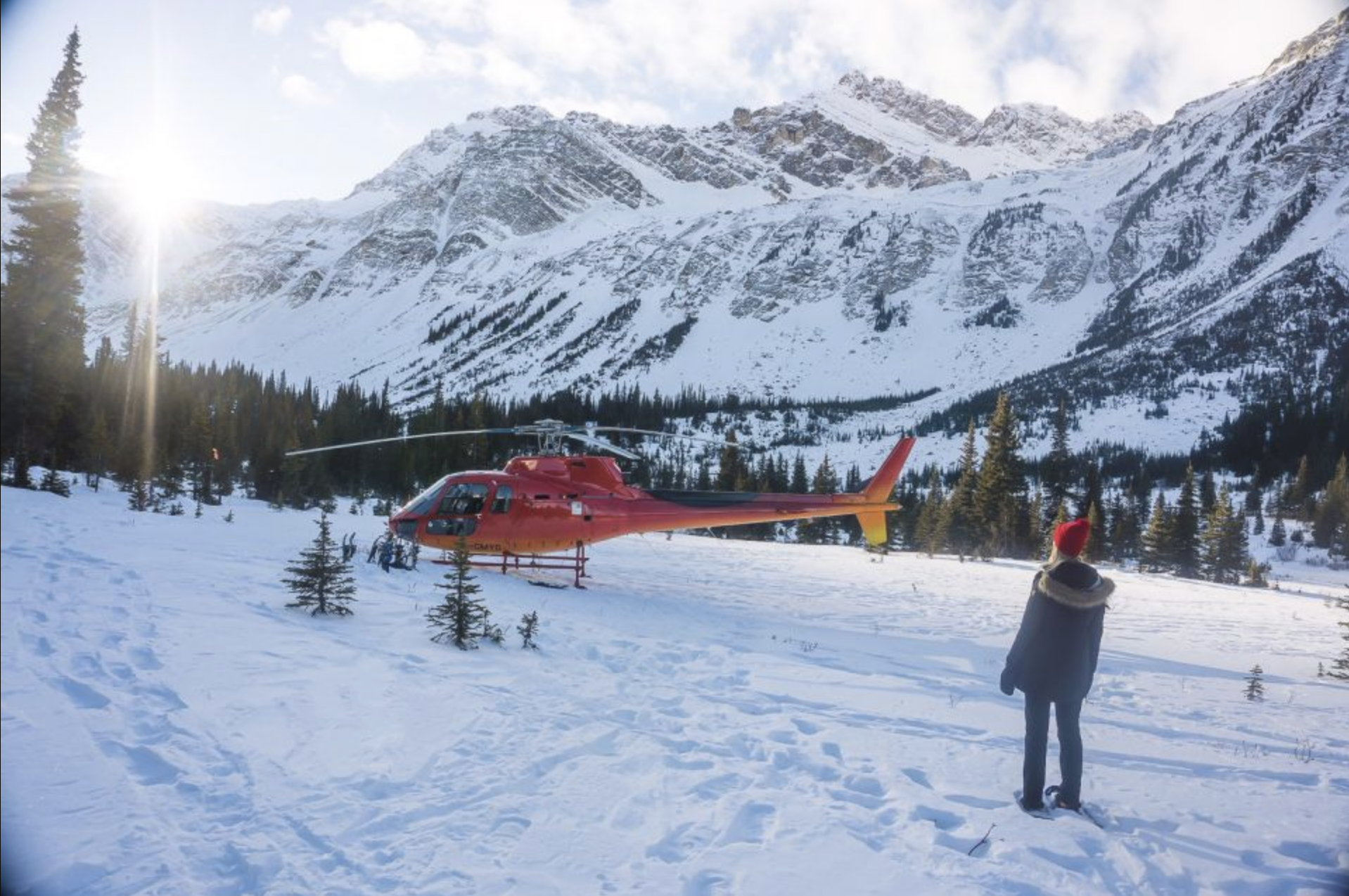 7. Canadian Rockies Abraham Lake Ice Bubbles Helicopter Tour