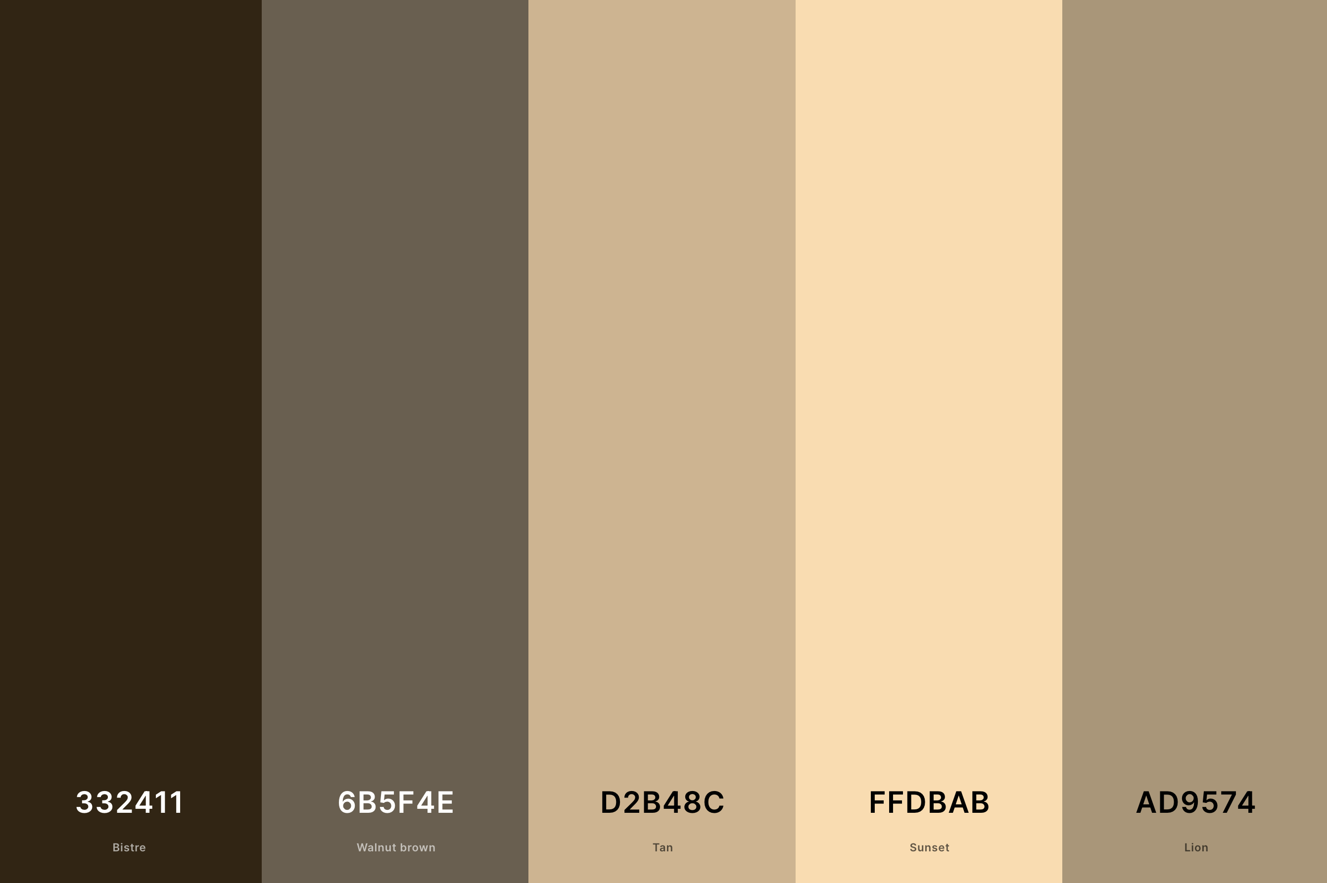 Tan color hot sale palette
