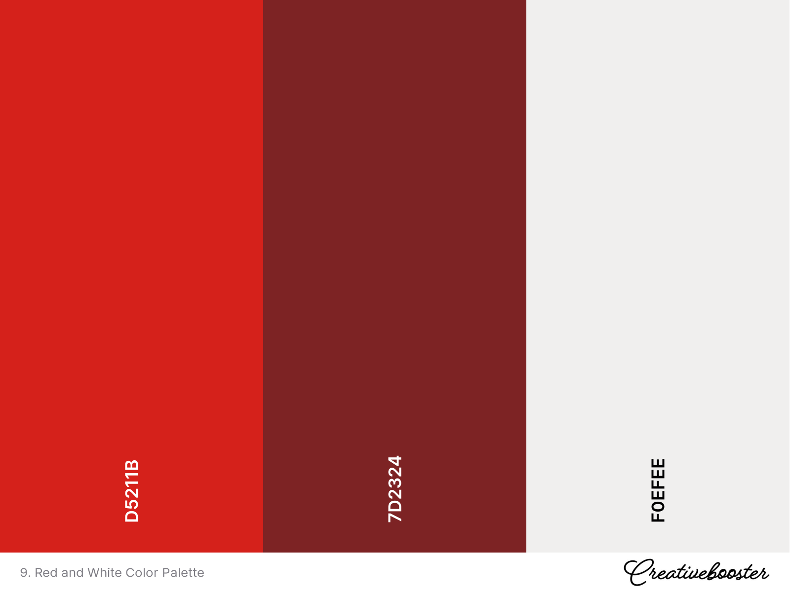 9. Red and White Color Palette