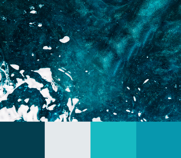 Aegean teal color palette