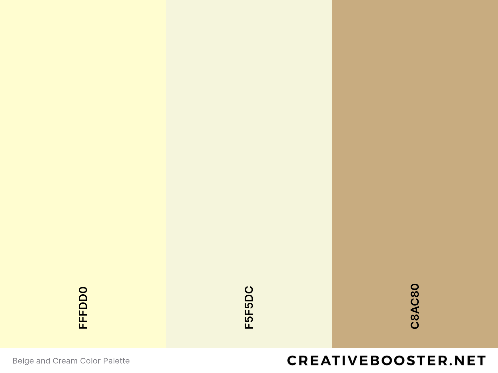 Beige and Cream Color Palette