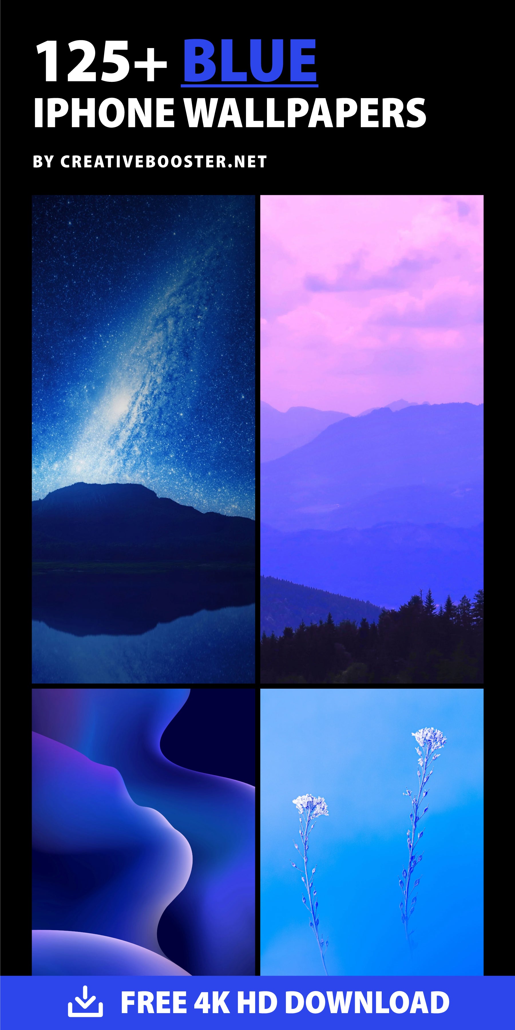 125+ Best Blue iPhone Wallpapers 2024 (Free 4k HD Download ...