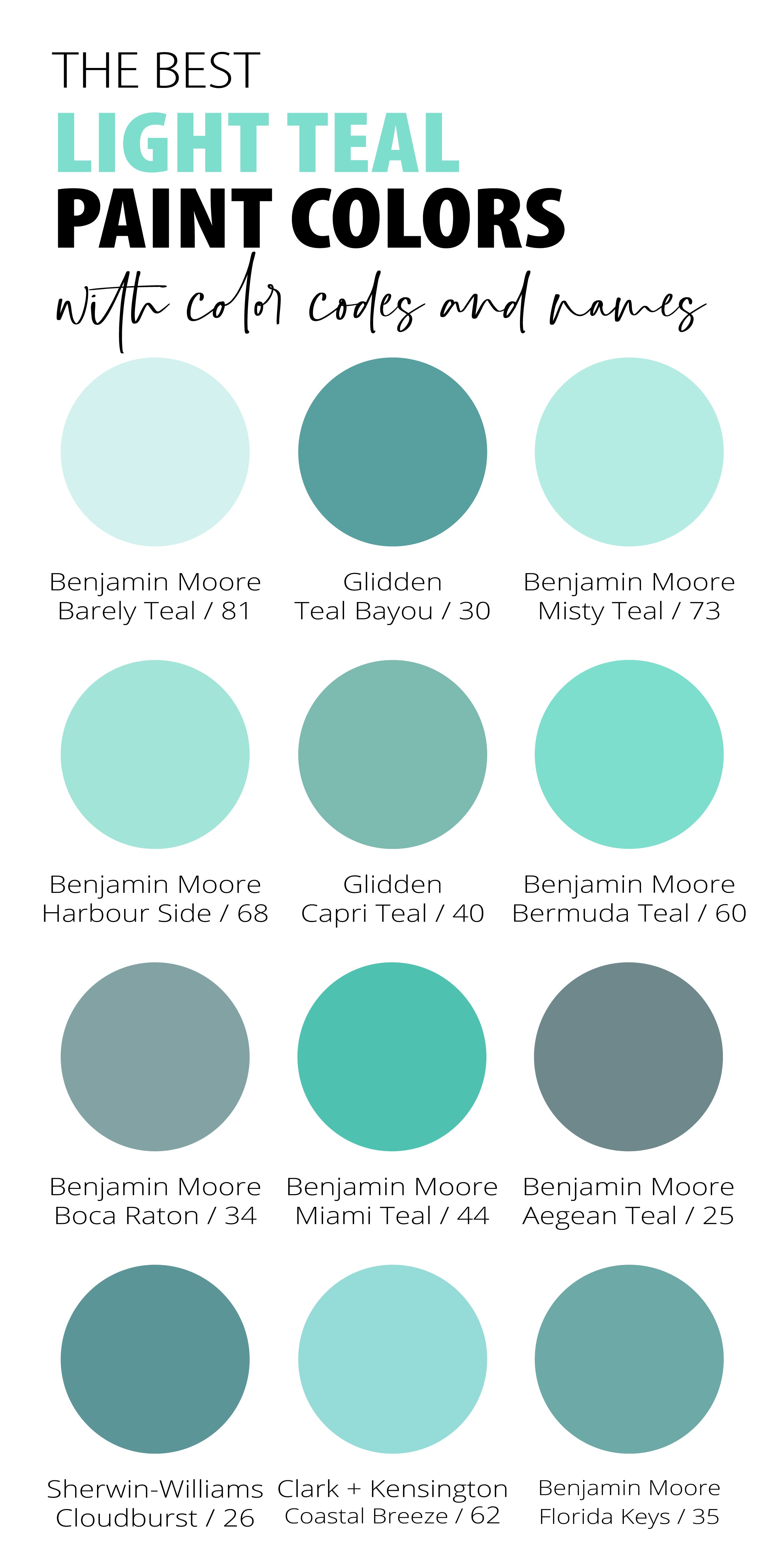 50+ Best Teal Paint Colors to Buy in 2023 (Home Interior & Exterior ...