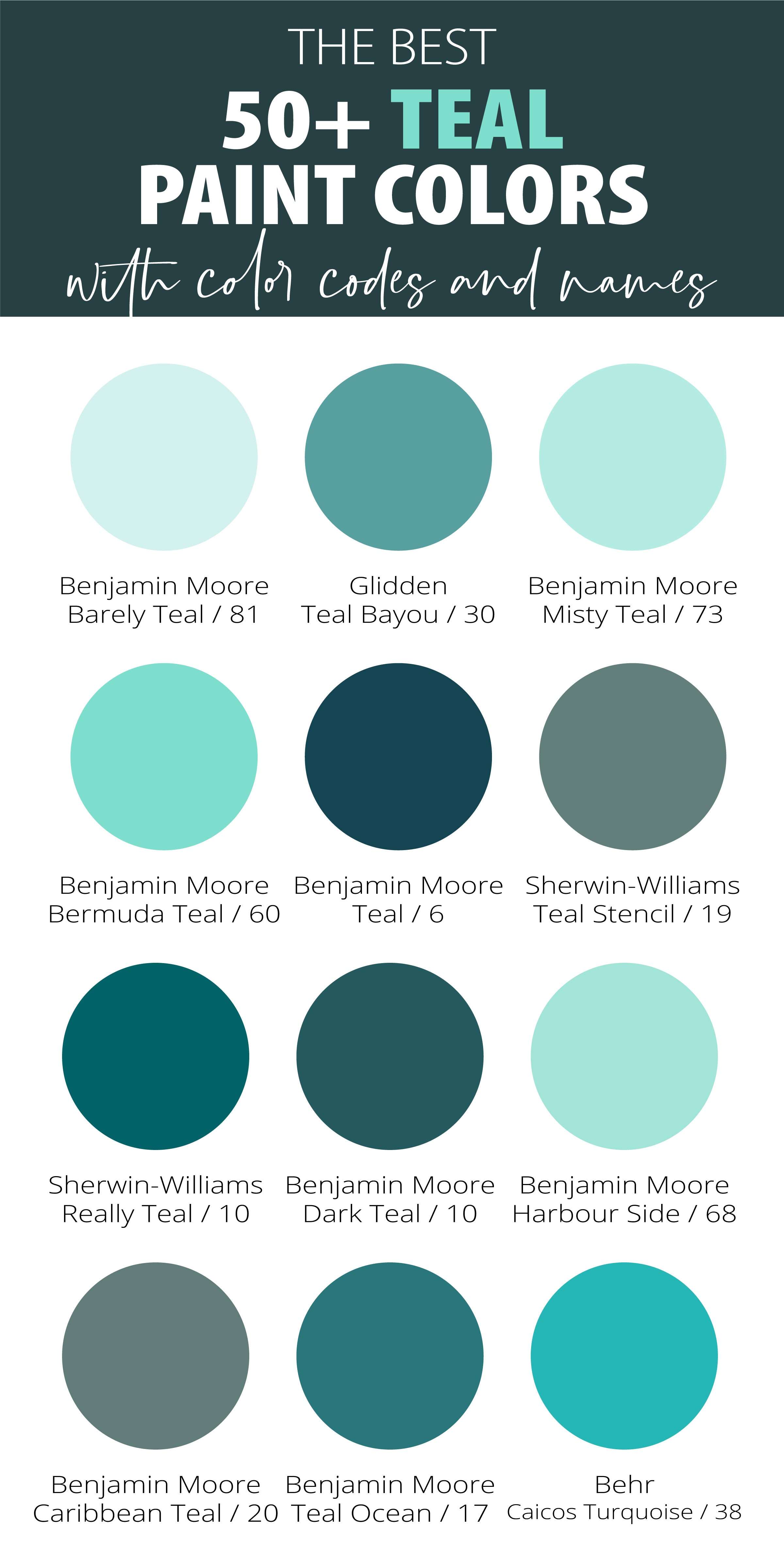 Best-Teal-Paint-Colors-with-Names-Colors-and-LRV-values-pinterest-tall