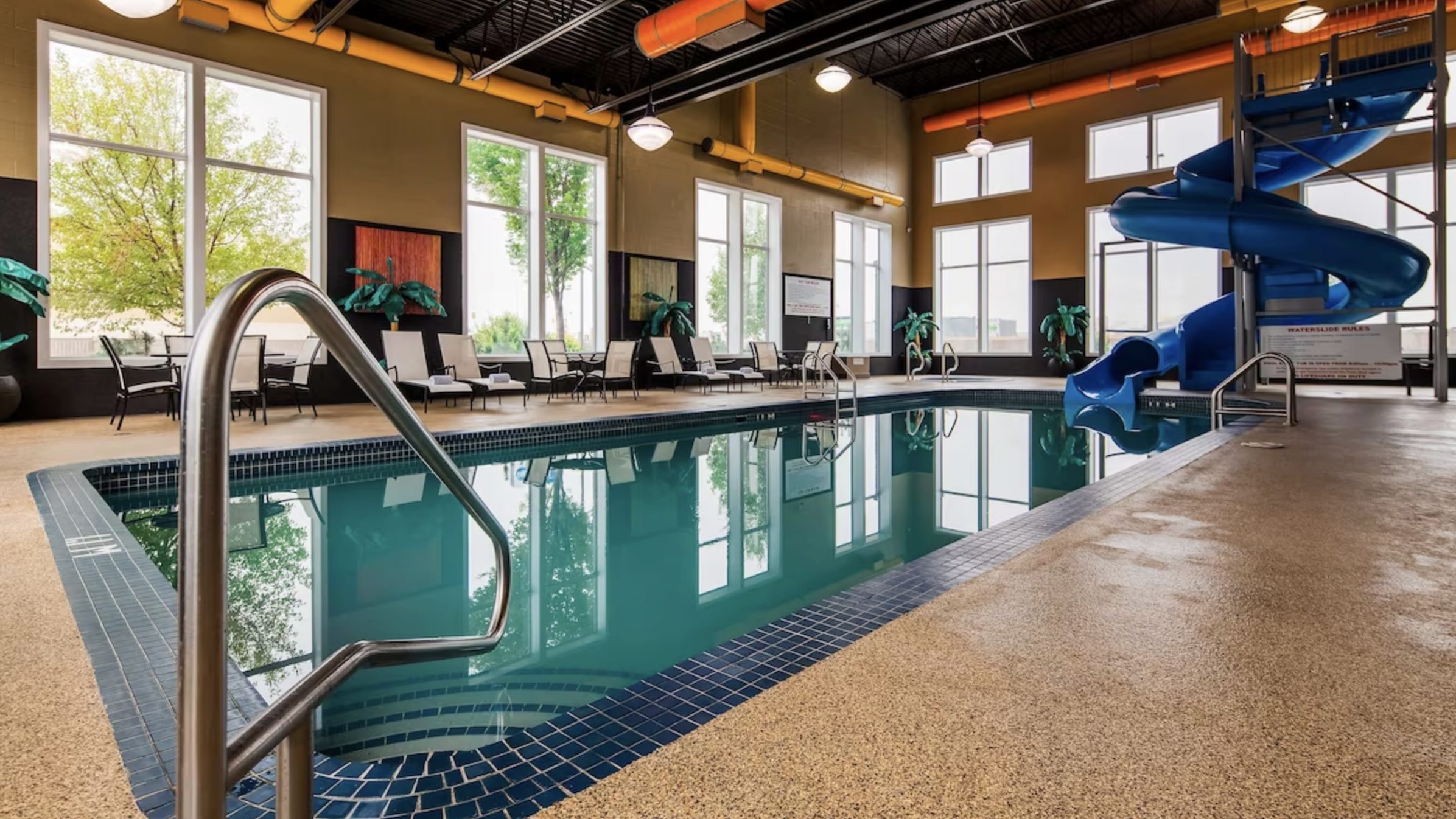 Best Western Blairmore - Image from the Hotel Pool with Waterslide