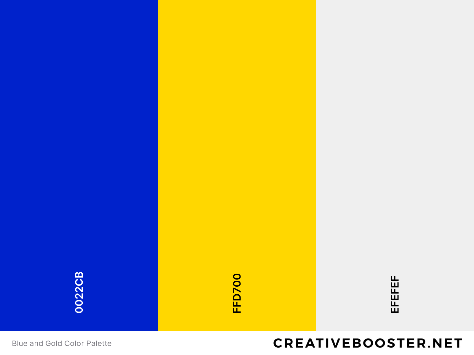 Blue and Gold Color Palette