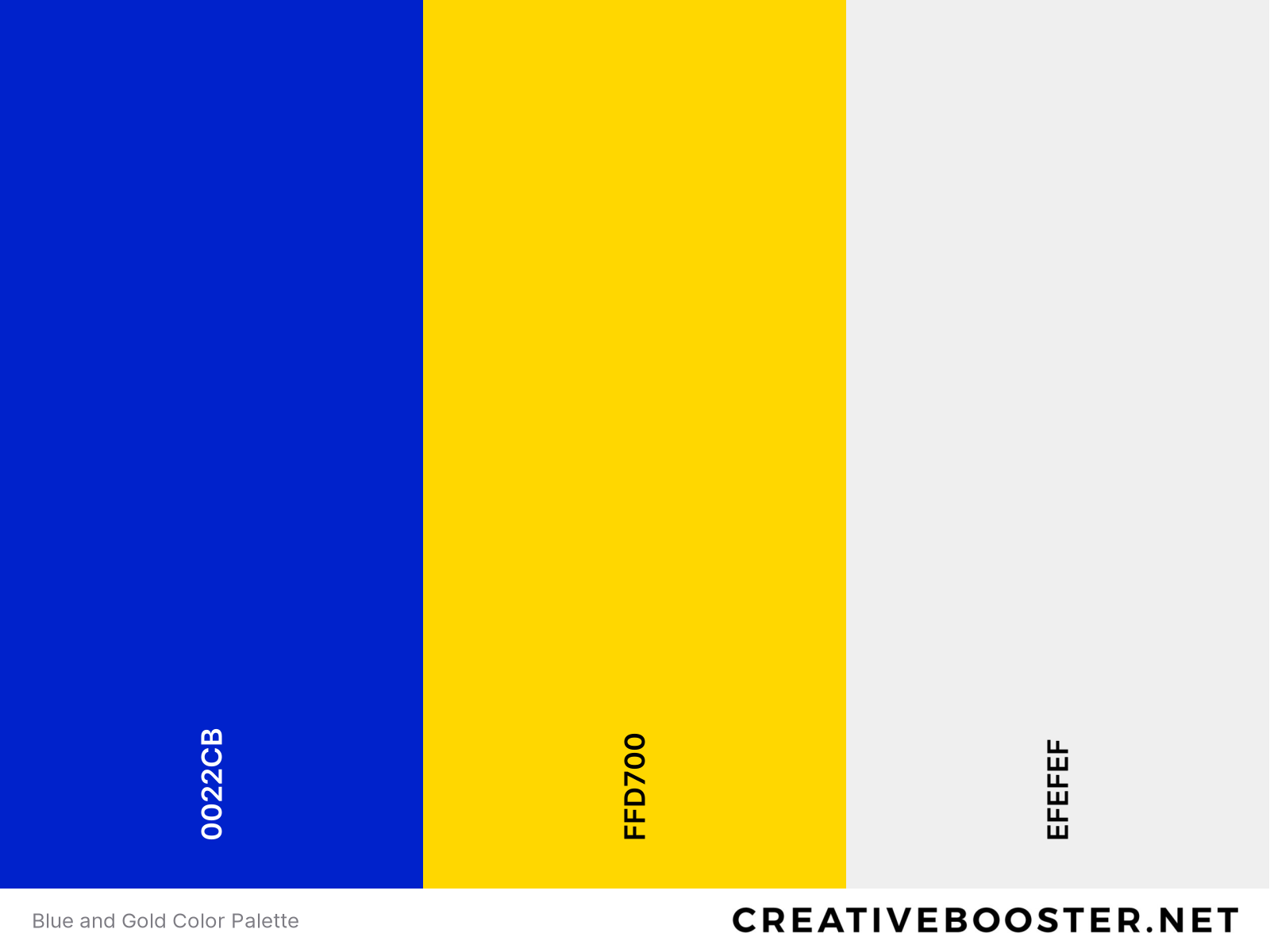 Royal Blue and Gold Color Palette