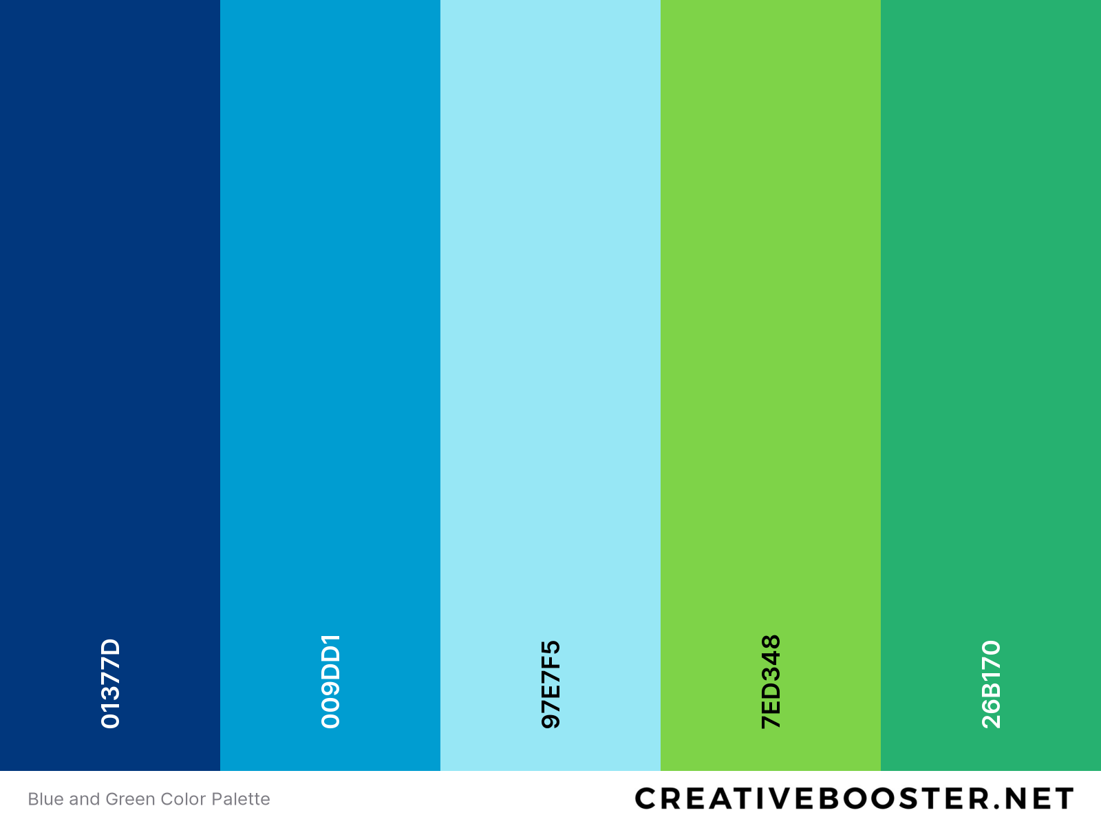 Blue and Green Color Palette