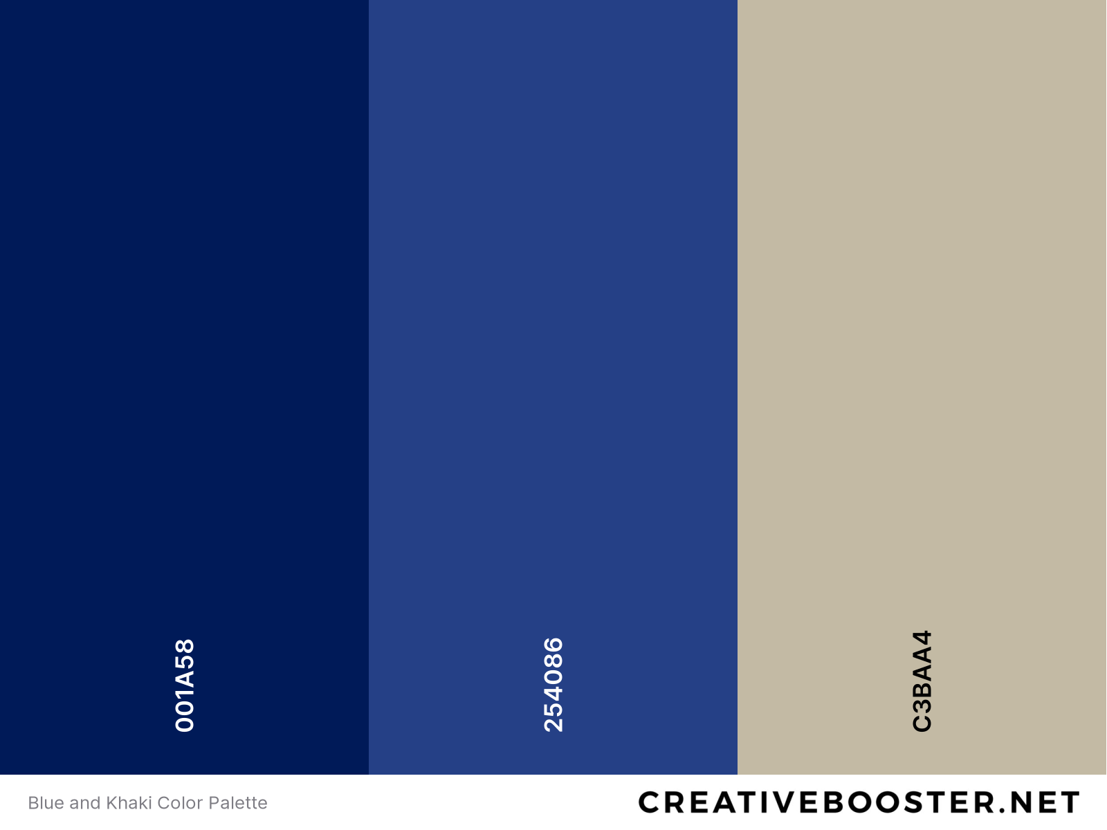 Blue and Khaki Color Palette