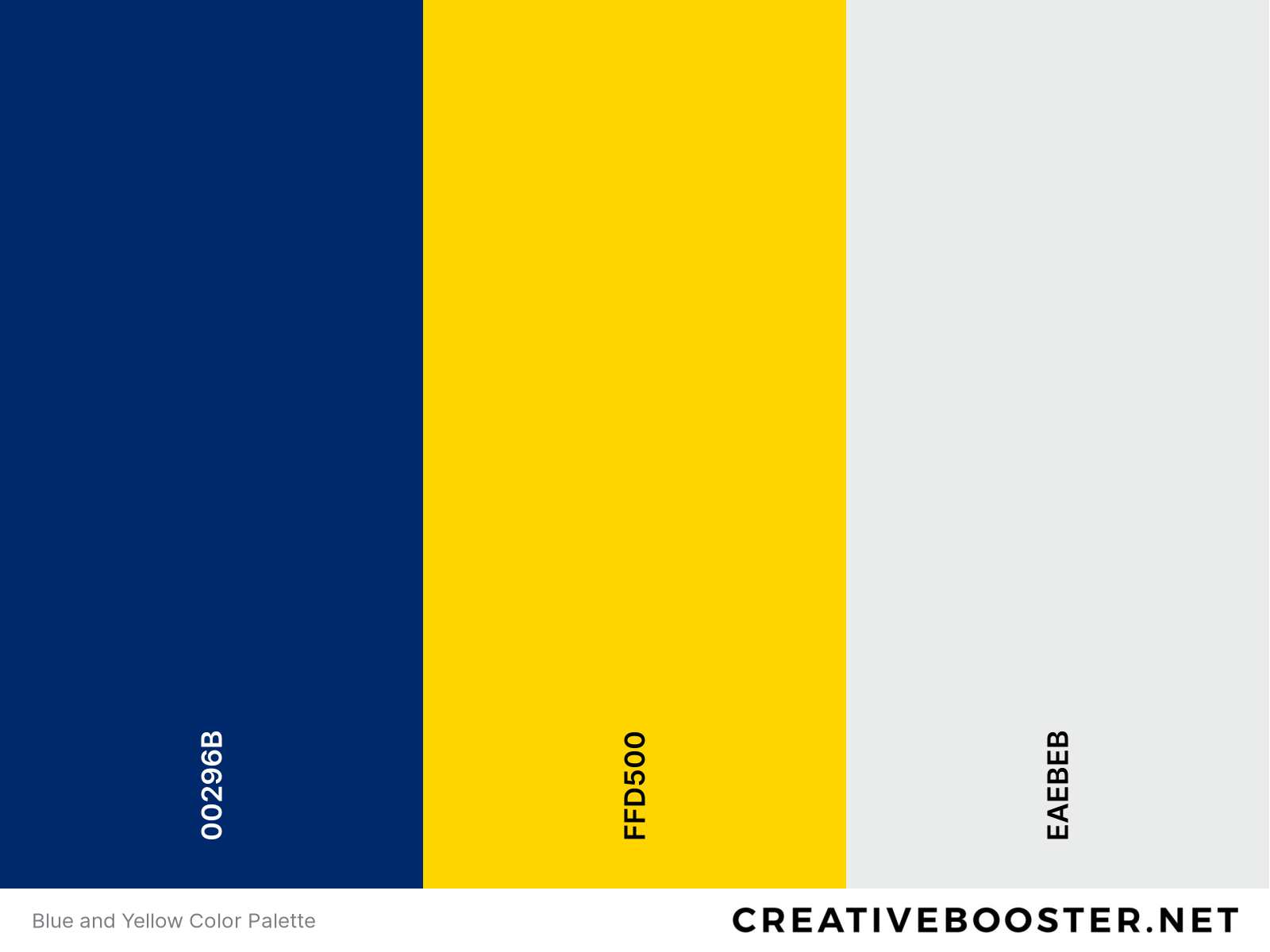 Blue and Yellow Color Palette