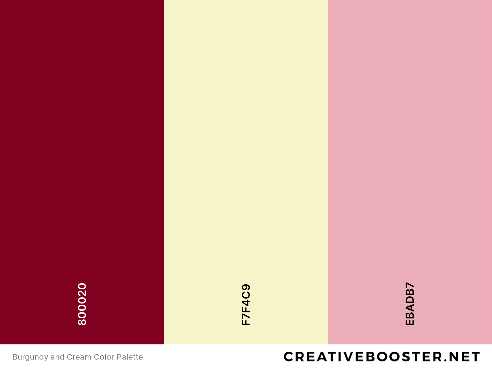 Burgundy and Cream Color Palette
