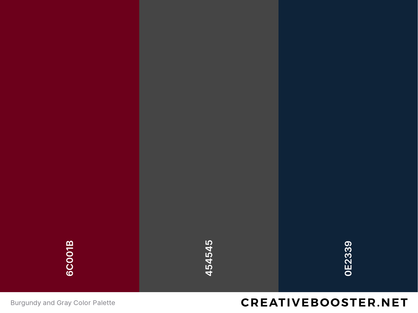 Burgundy and Gray Color Palette