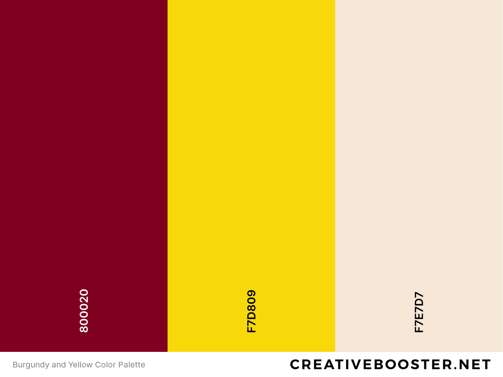 Burgundy and Yellow Color Palette