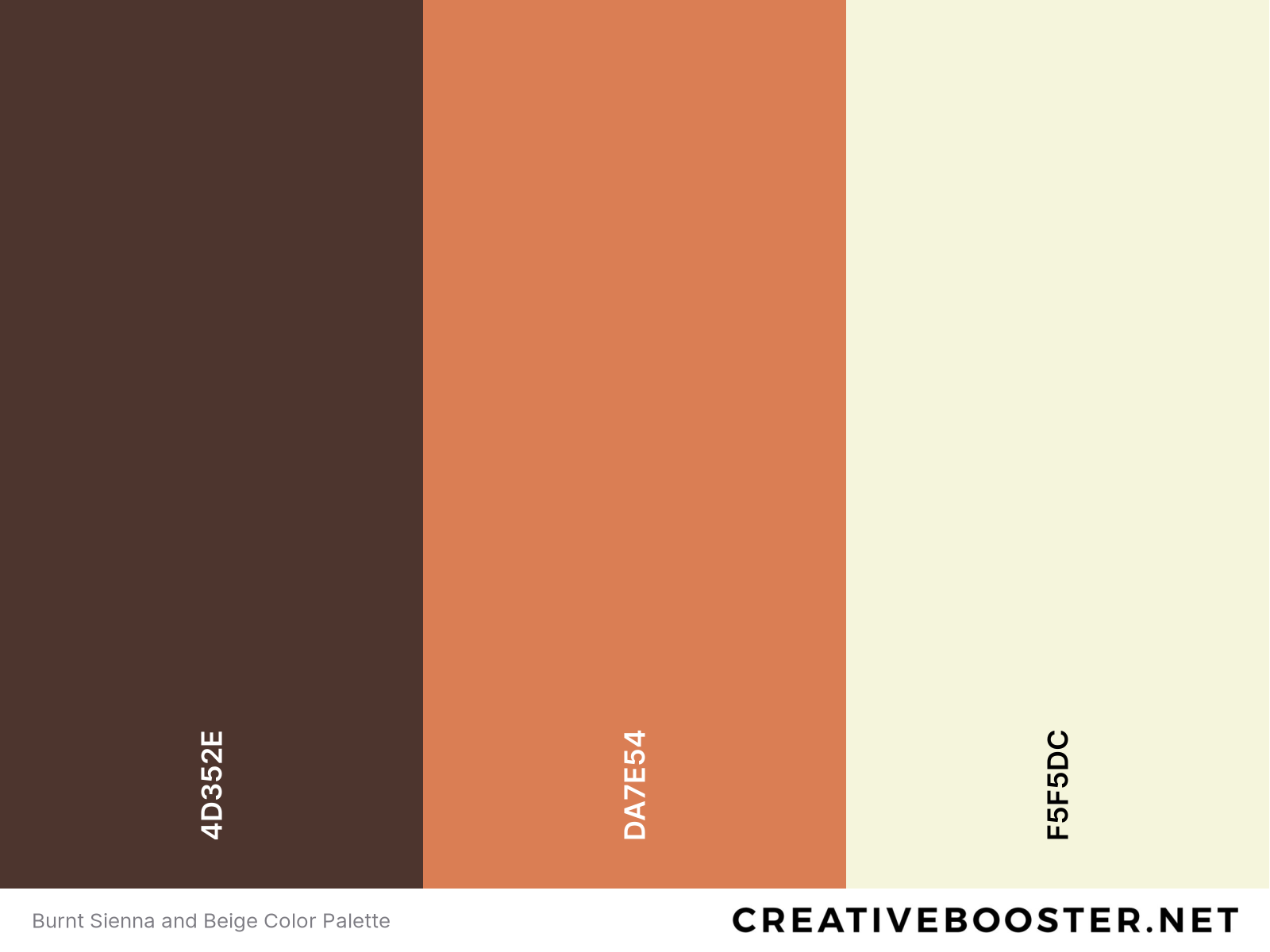 Burnt Sienna and Beige Color Palette