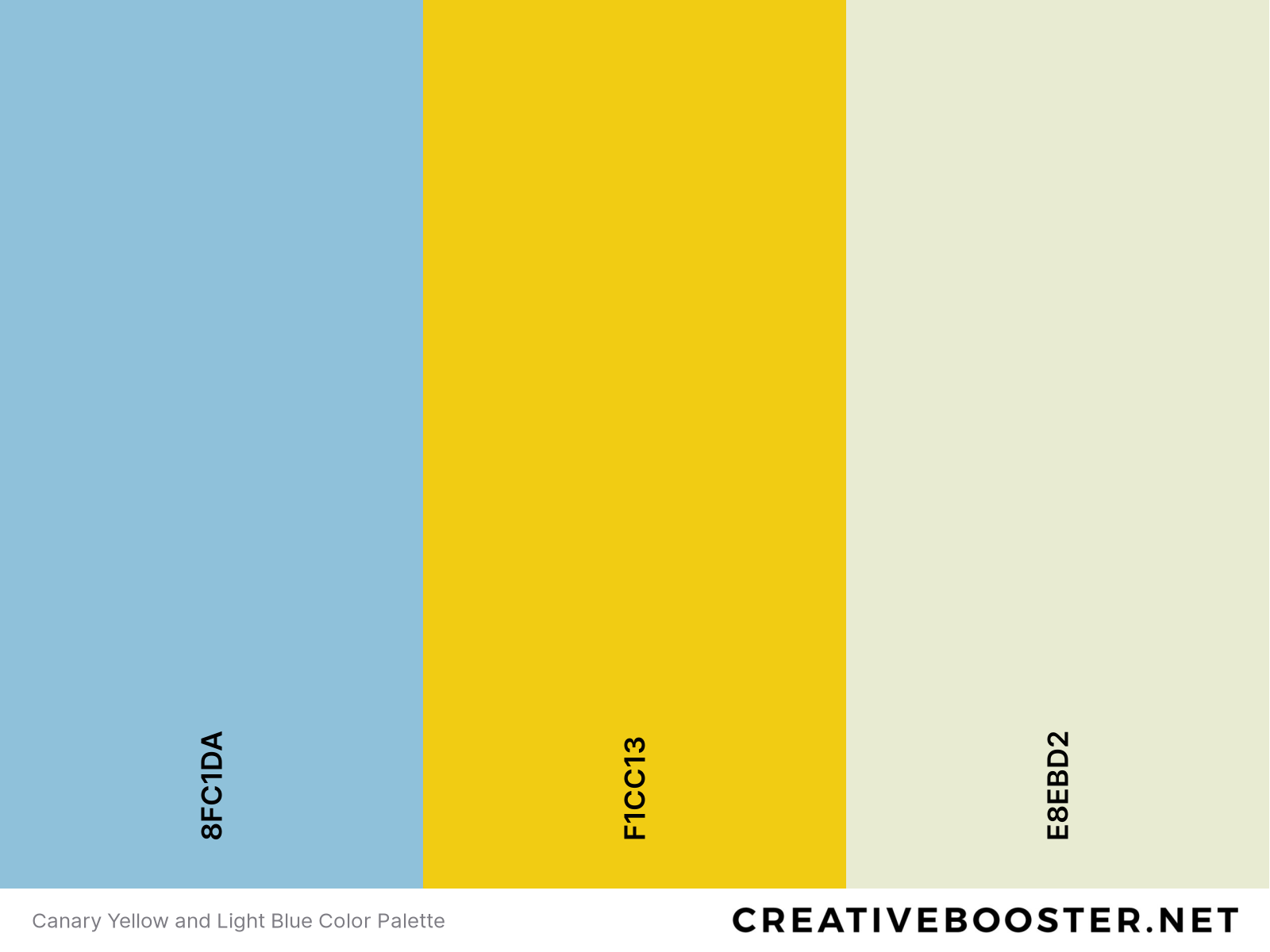 Canary Yellow and Light Blue Color Palette