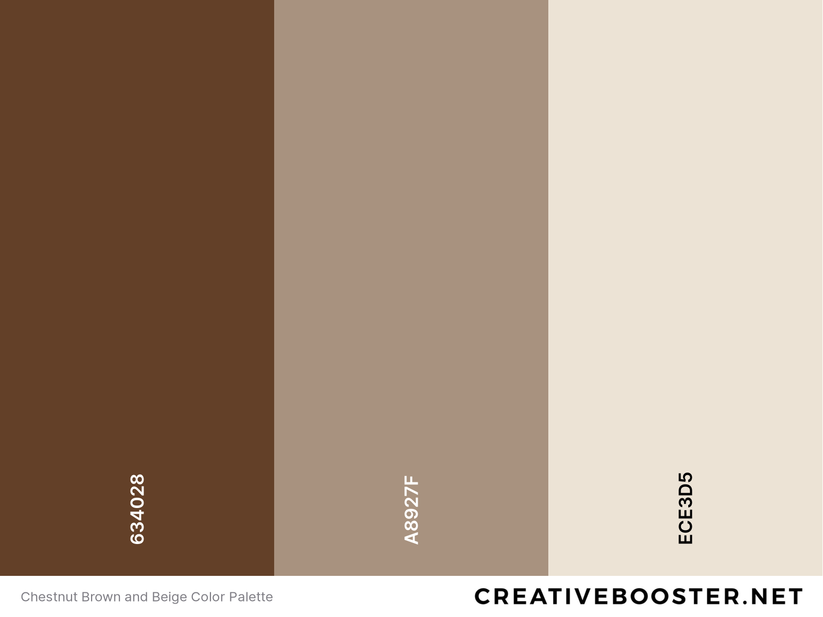 Chestnut Brown and Beige Color Palette