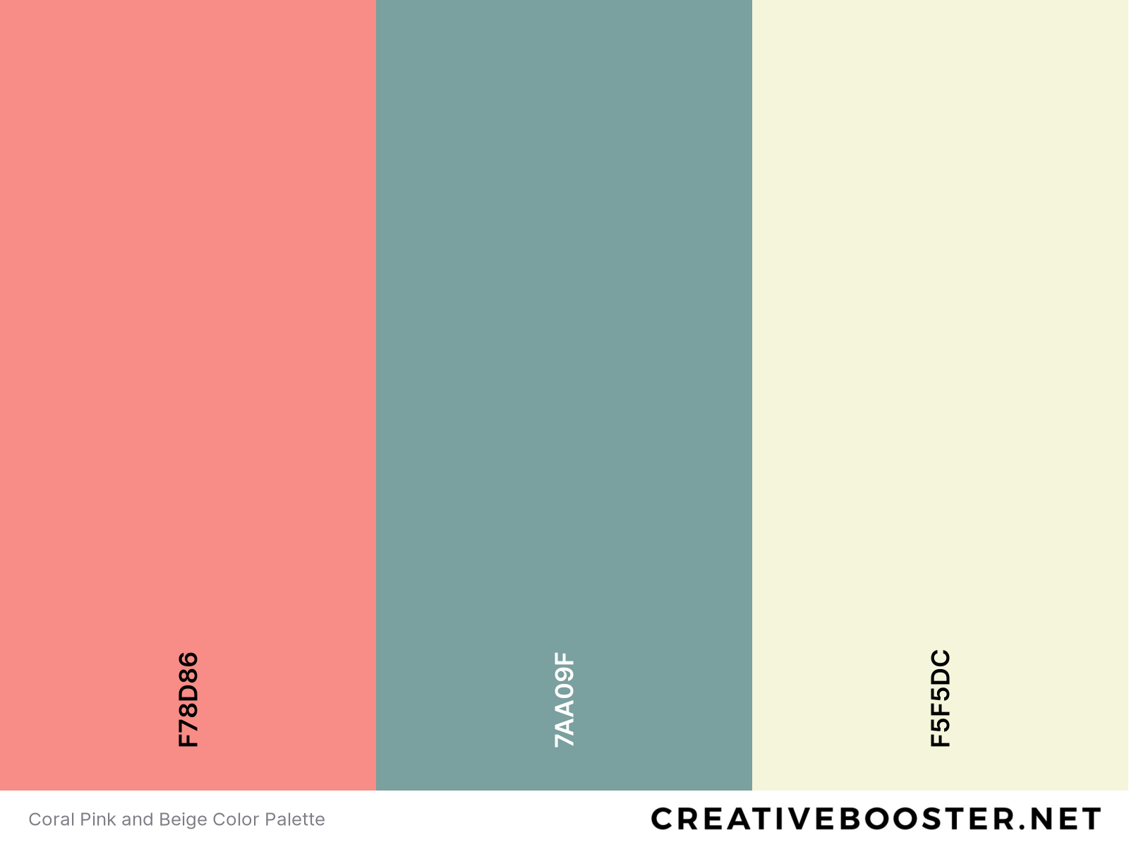 Coral Pink and Beige Color Palette