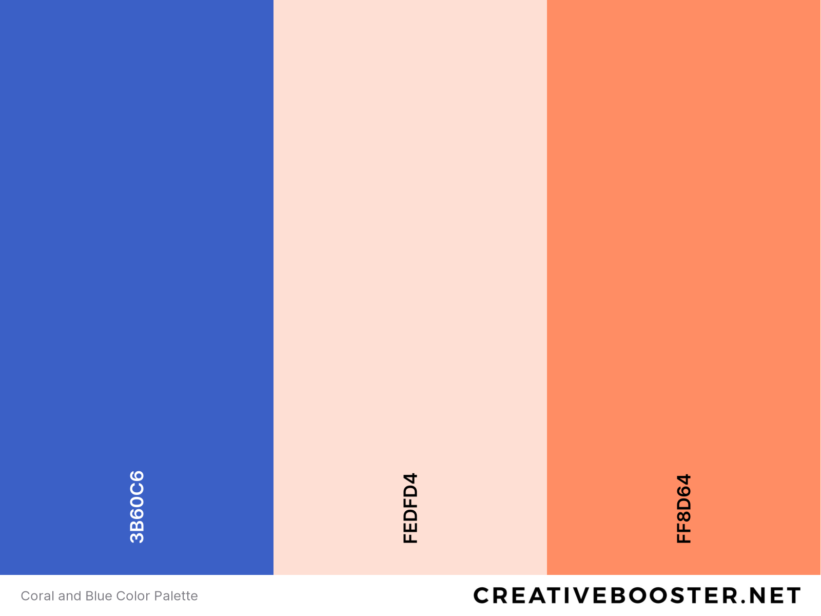 Coral and Blue Color Palette