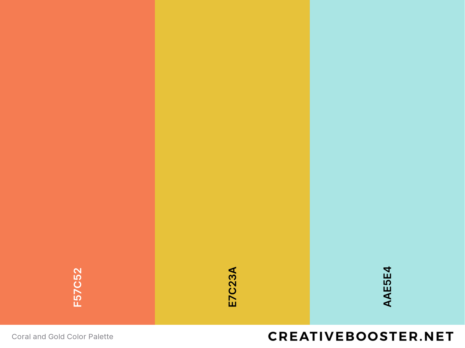 Coral and Gold Color Palette