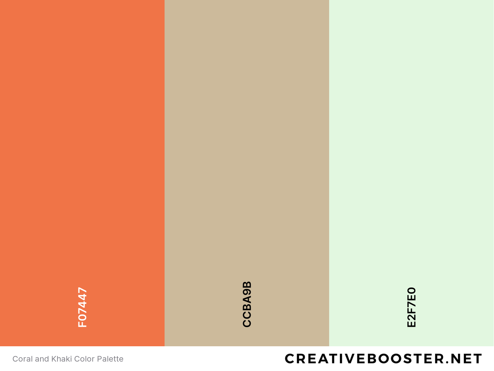 Coral and Khaki Color Palette