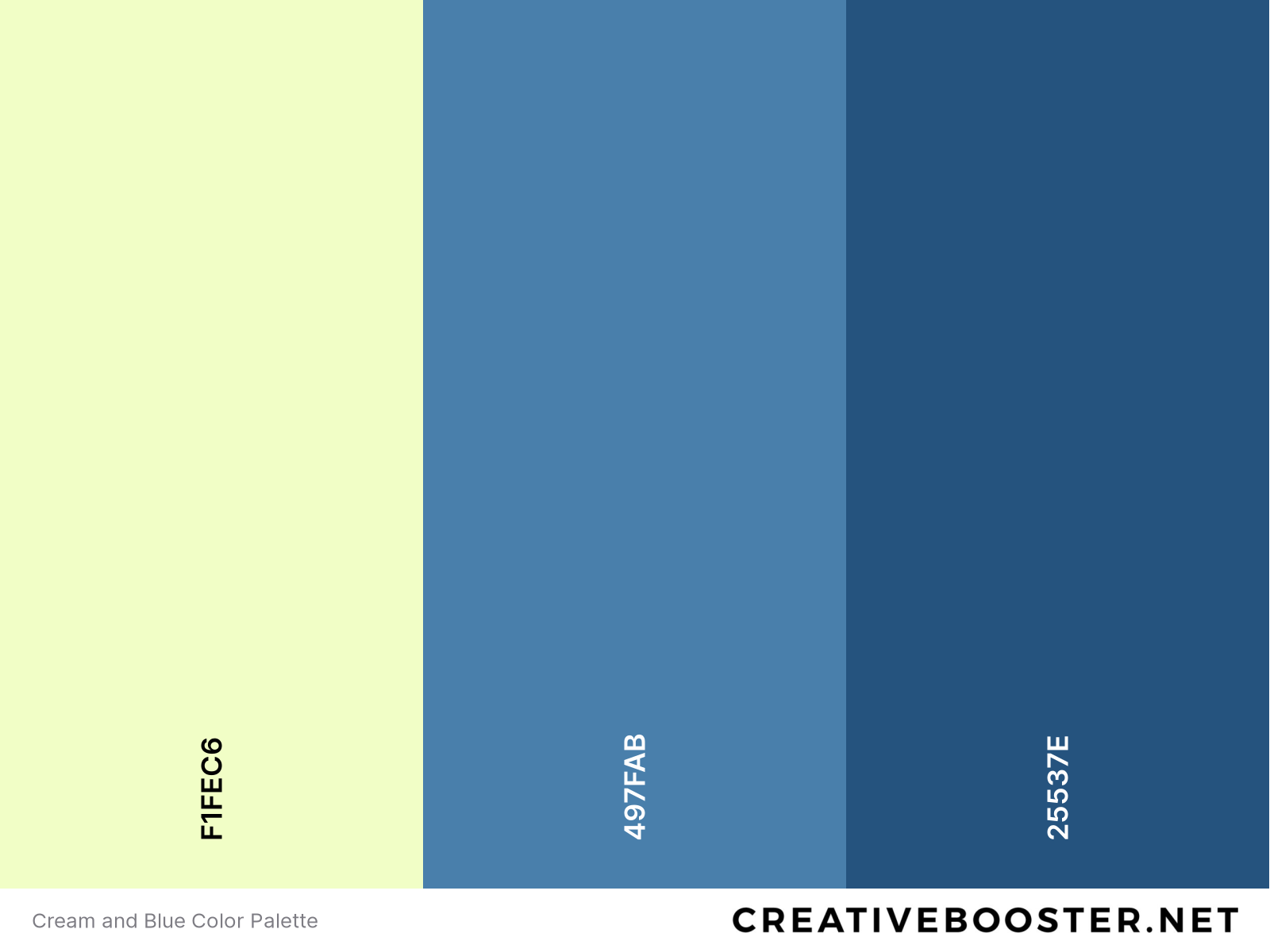 Cream and Blue Color Palette