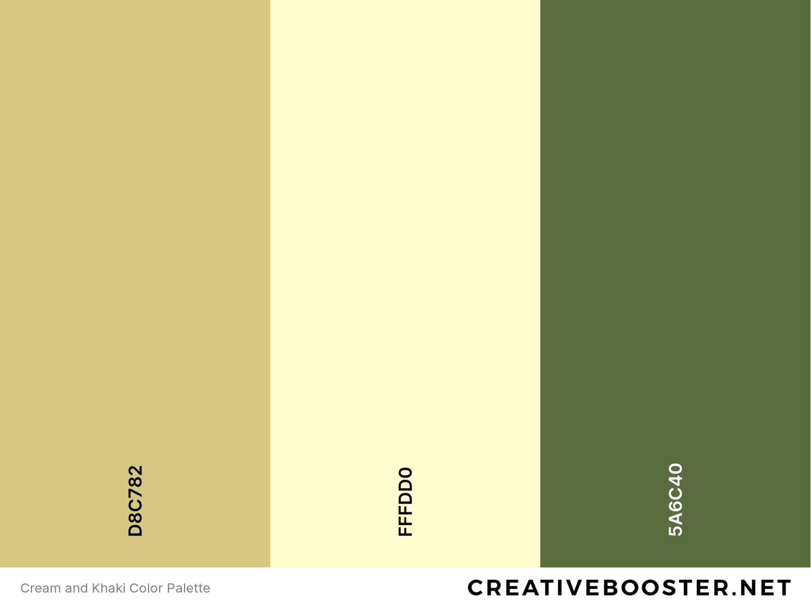 Cream and Khaki Color Palette