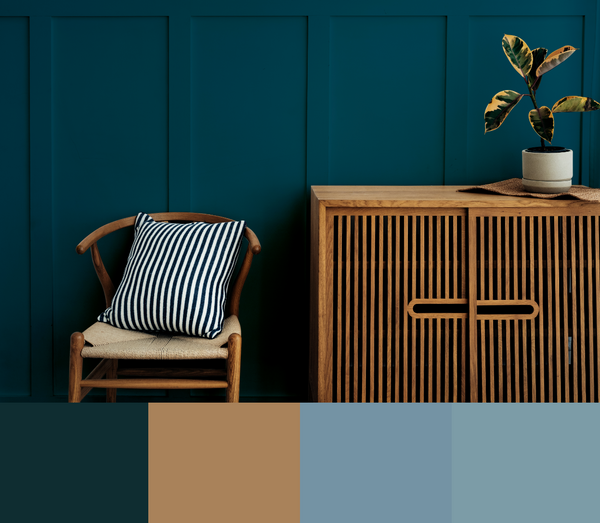 Dark teal color palette