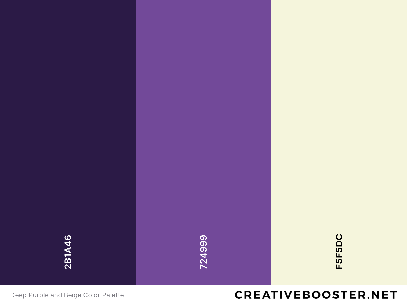 Deep Purple and Beige Color Palette