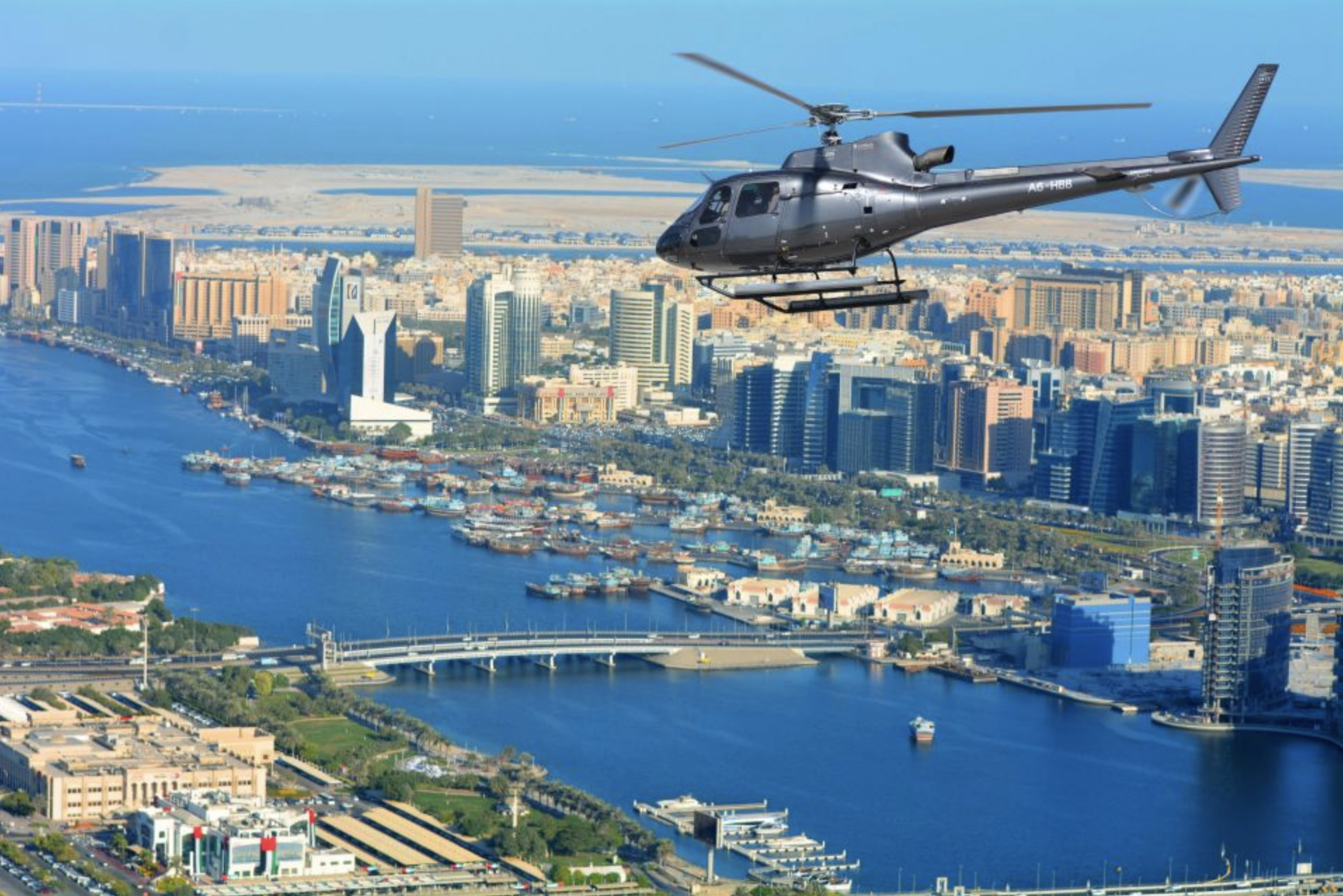 Dubai Helicopter Flight Over The Palm Jumeirah