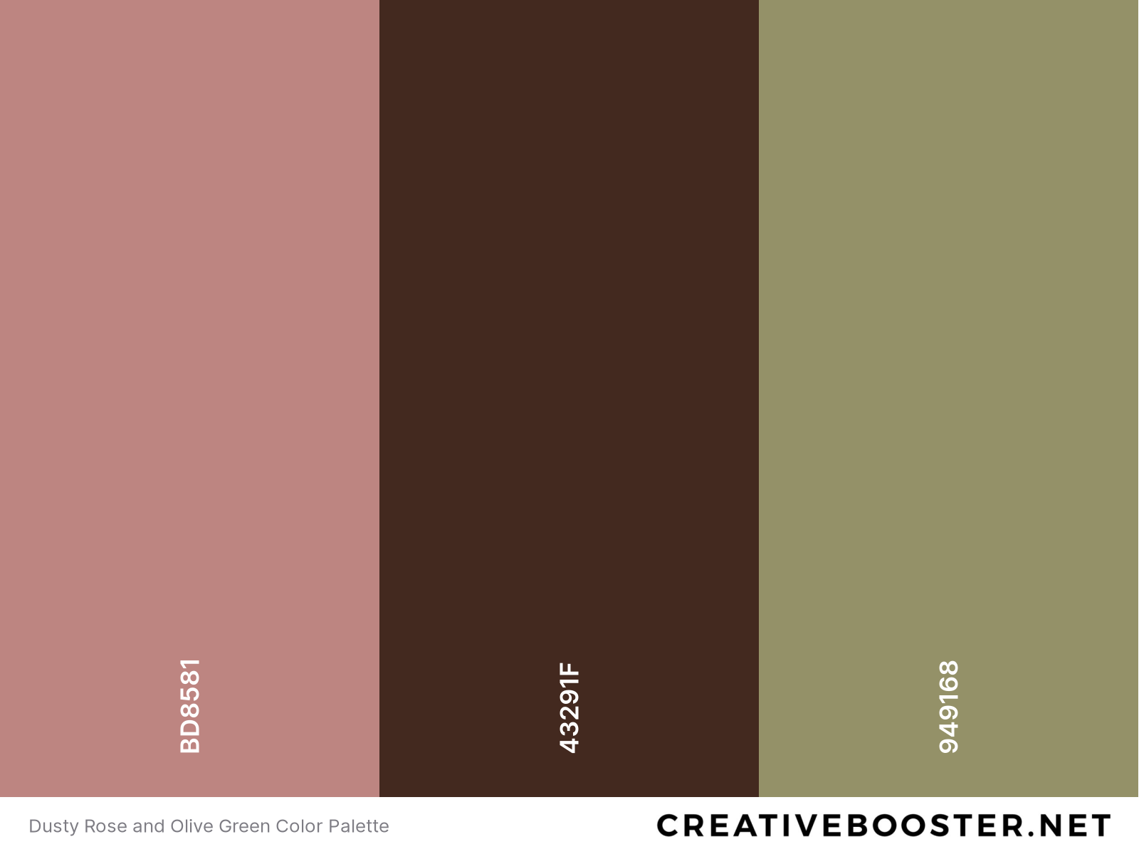 Dusty Rose and Olive Green Color Palette