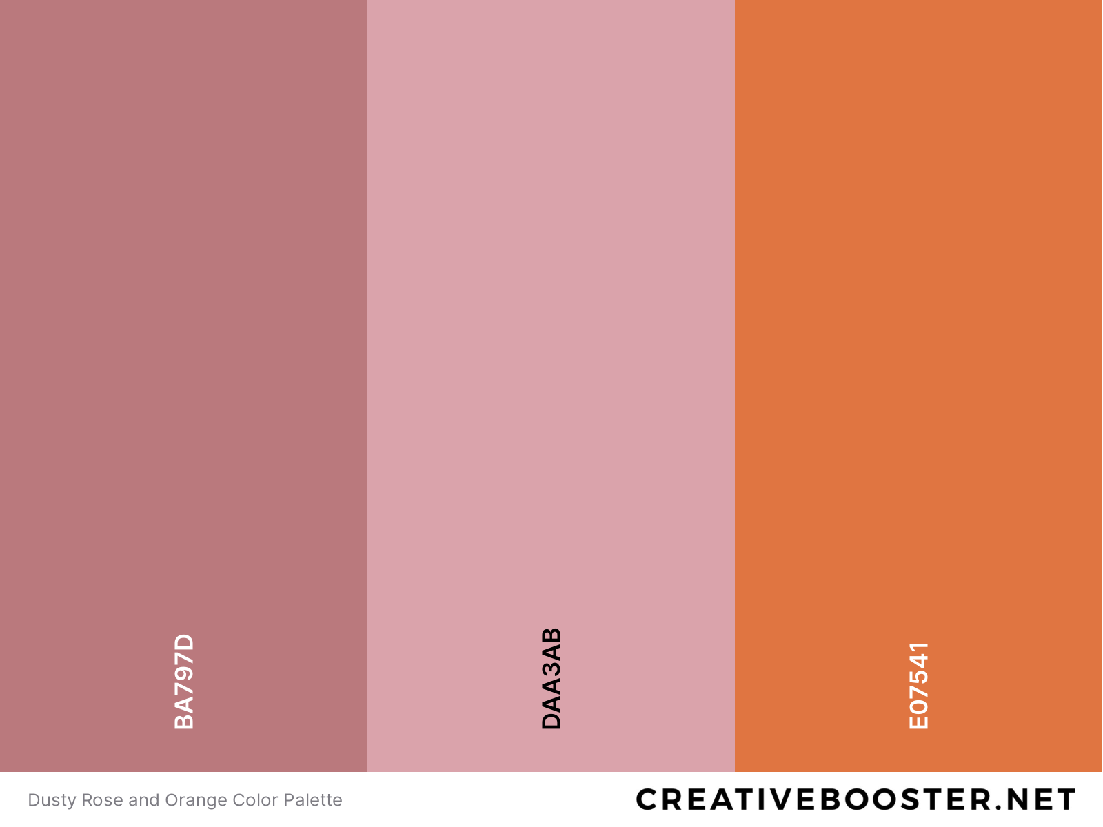 Dusty Rose and Orange Color Palette