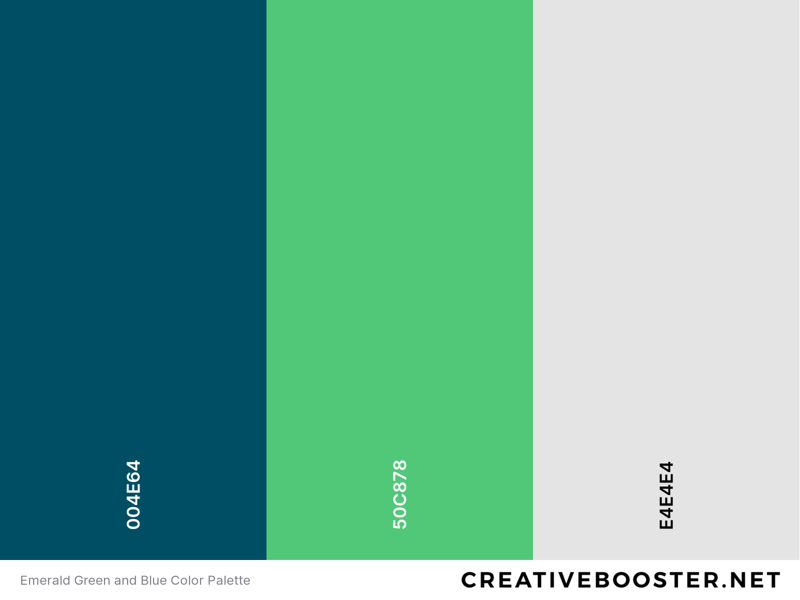 Emerald Green and Blue Color Palette