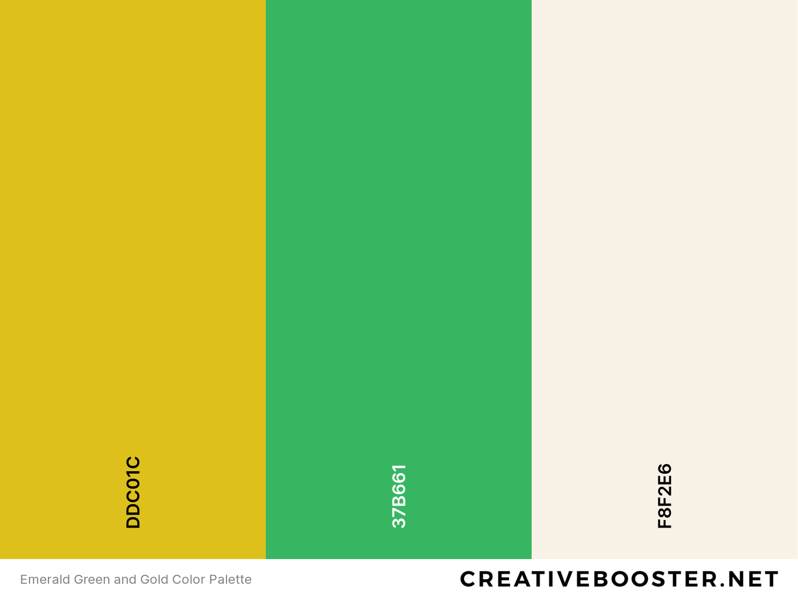 Emerald Green and Gold Color Palette