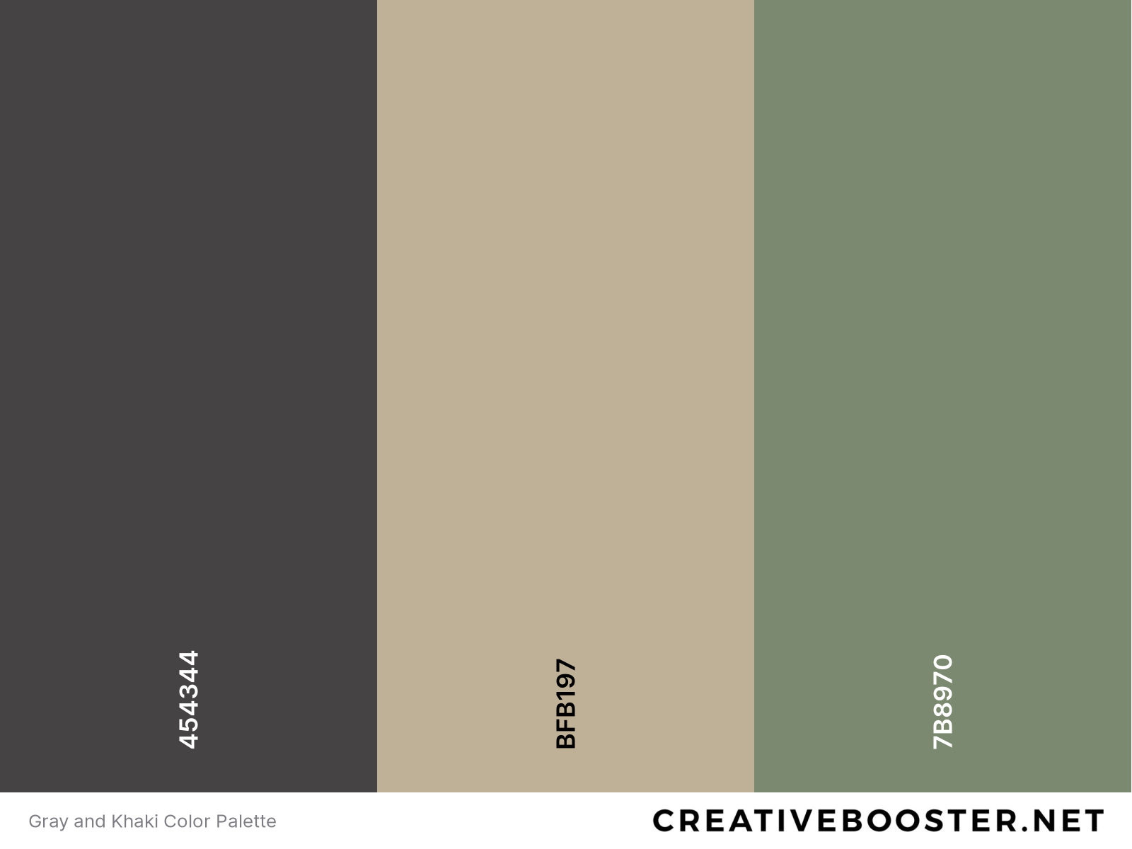 Gray and Khaki Color Palette