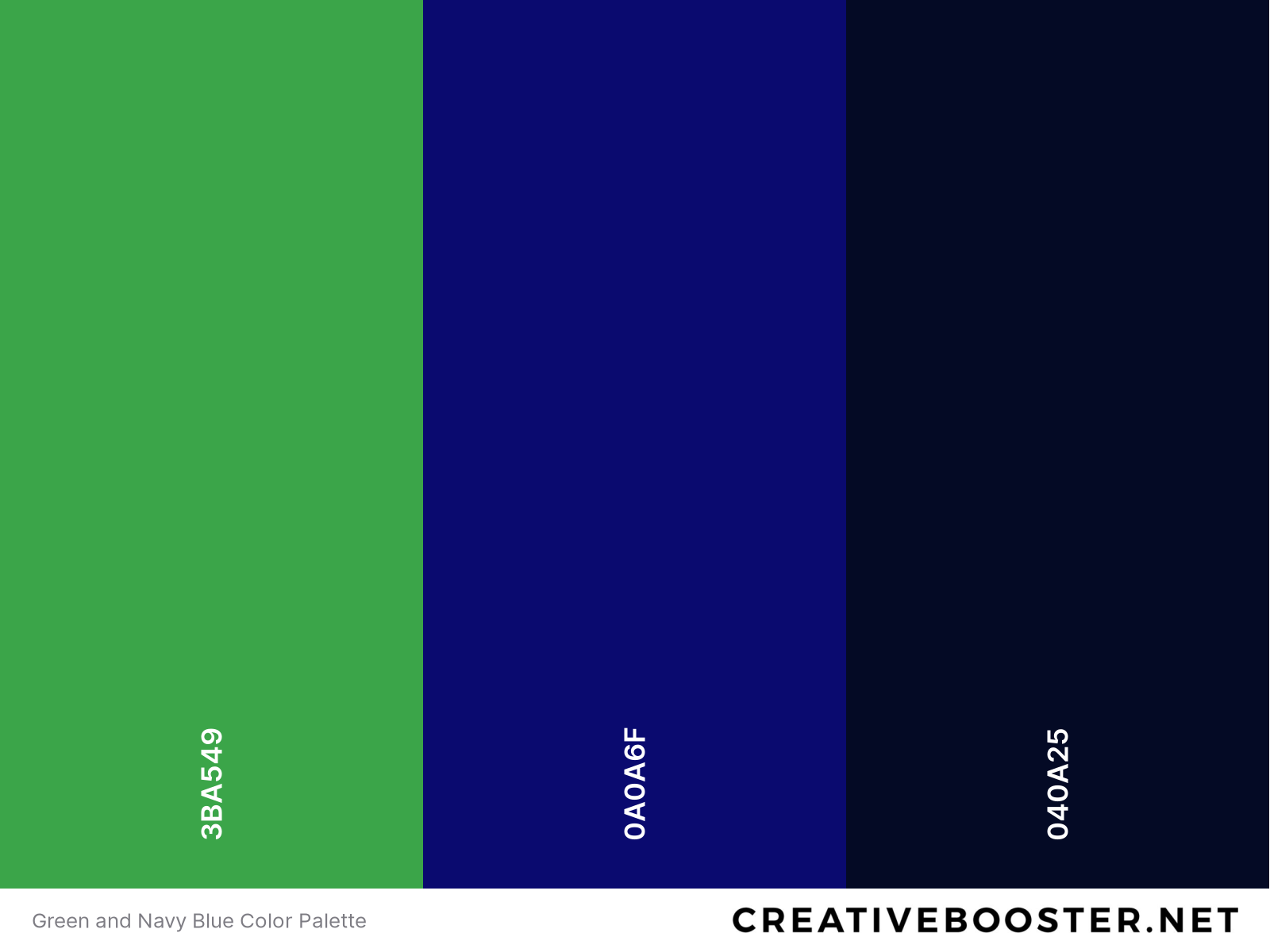 Green and Navy Blue Color Palette