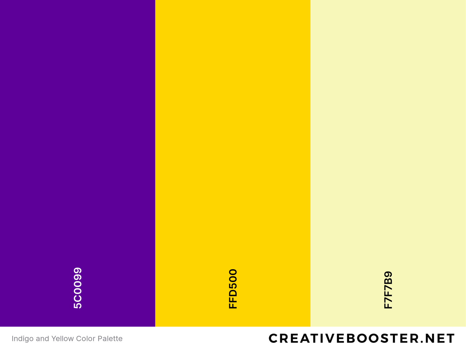 Indigo and Yellow Color Palette